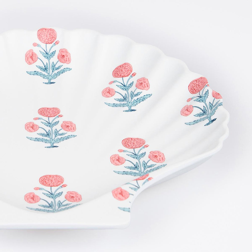 Meri Meri x Molly Mahon Reusable Shell Party Plates x 4 | Meri Meri party plates Meri Meri x Molly Mahon Reusable Shell Party Plates x 4