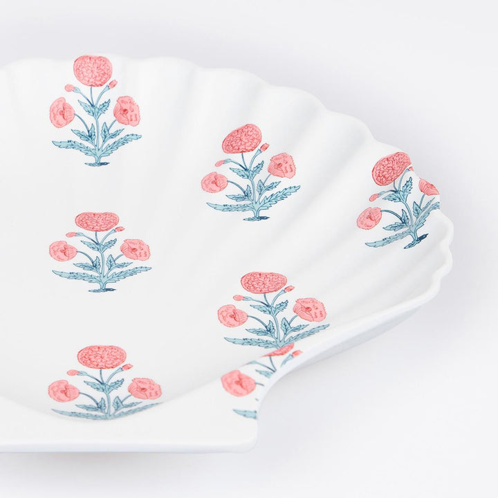 Meri Meri x Molly Mahon Reusable Shell Party Plates x 4 | Meri Meri party plates Meri Meri x Molly Mahon Reusable Shell Party Plates x 4