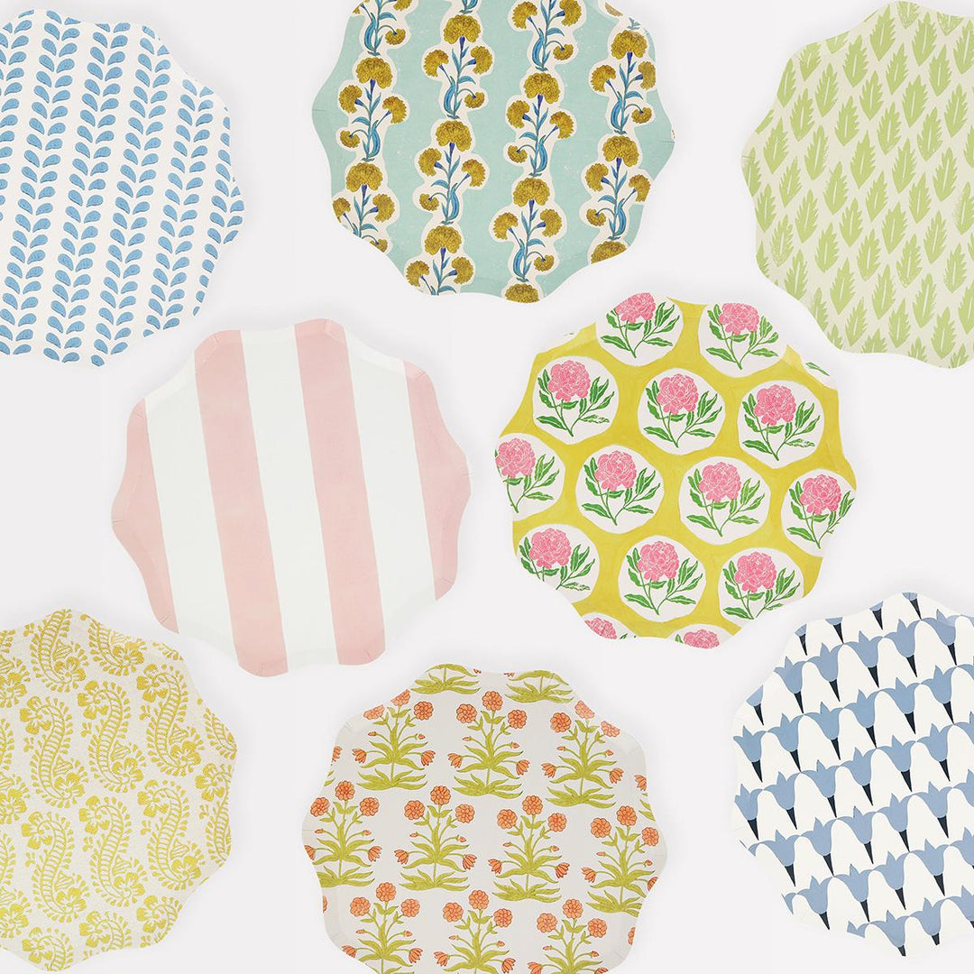 Meri Meri x Molly Mahon Side Party Plates x 8 | Meri Meri party plates Meri Meri x Molly Mahon Side Party Plates x 8