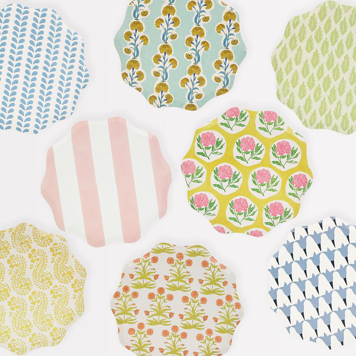 Meri Meri x Molly Mahon Side Party Plates x 8 | Meri Meri party plates Meri Meri x Molly Mahon Side Party Plates x 8
