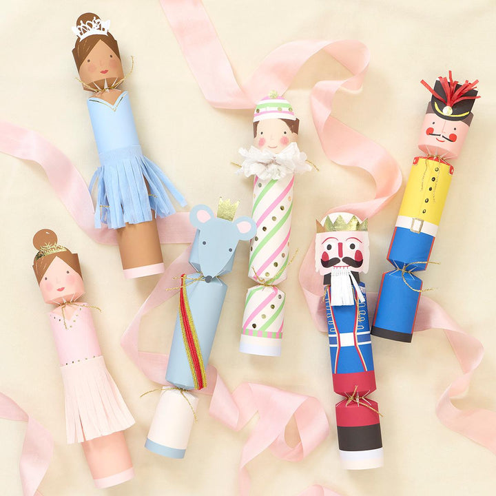 Meri Meri x New York City Ballet Character Christmas Crackers x 6 | Meri Meri christmas crackers Meri Meri x New York City Ballet Character Christmas Crackers x 6