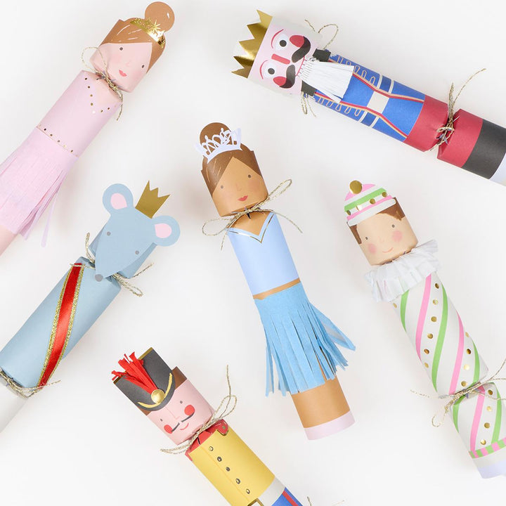 Meri Meri x New York City Ballet Character Christmas Crackers x 6 | Meri Meri christmas crackers Meri Meri x New York City Ballet Character Christmas Crackers x 6