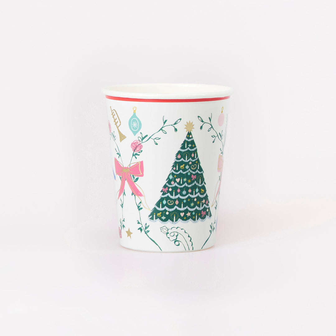 Meri Meri x New York City Ballet Nutcracker Christmas Party Cups x 8 | Meri Meri Nutcracker party cups Meri Meri x New York City Ballet Nutcracker Christmas Party Cups x 8
