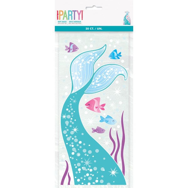 Mermaid Cello Party Bags - Pack of 20 party bags Mermaid Cello Party Bags - Pack of 20