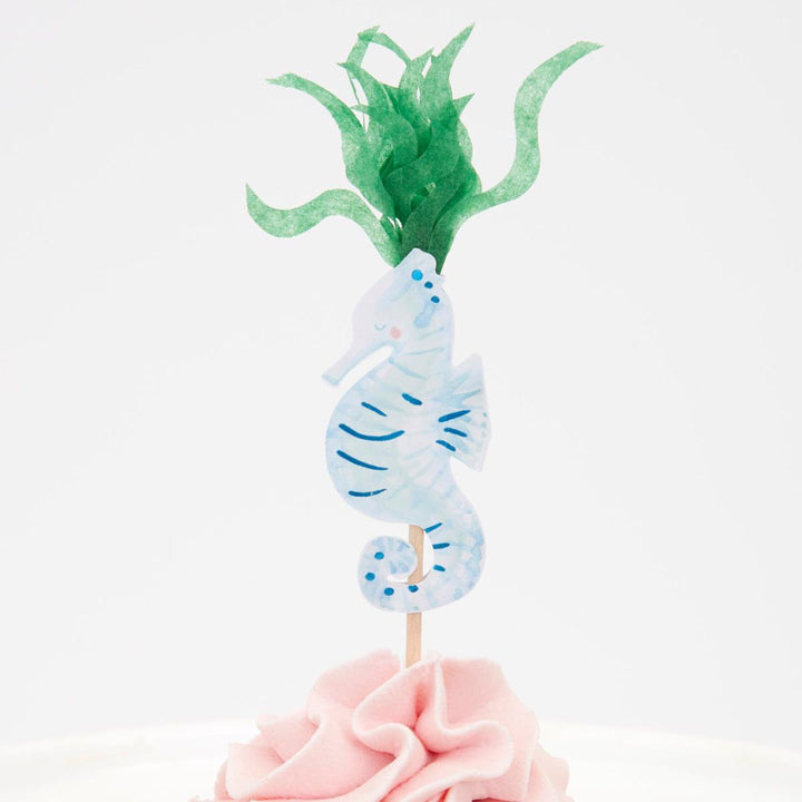 Mermaid Cupcake Kit x 24 | Meri Meri Mermaid Party Cake Decorating Supplies Mermaid Cupcake Kit x 24 Toppers