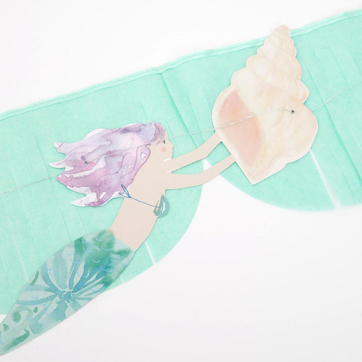 Mermaid Fringe Party Garland Set | Meri Meri Bunting Mermaid Fringe Party Garland Set