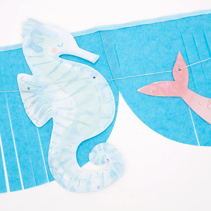 Mermaid Fringe Party Garland Set | Meri Meri Bunting Mermaid Fringe Party Garland Set