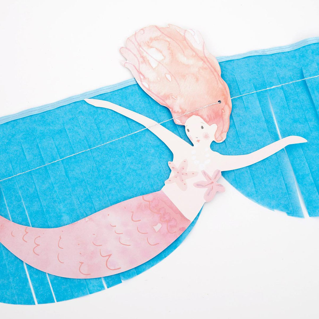 Mermaid Fringe Party Garland Set | Meri Meri Bunting Mermaid Fringe Party Garland Set
