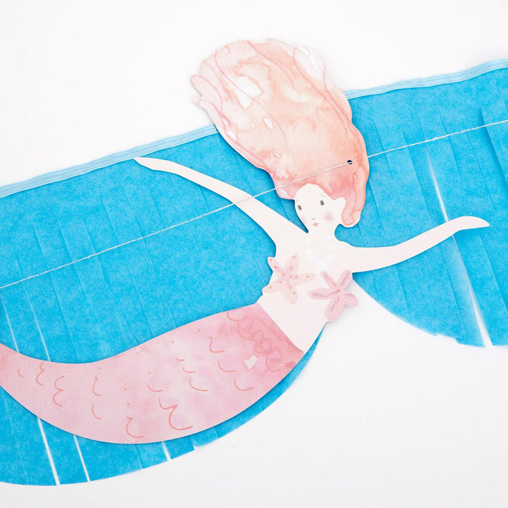 Mermaid Fringe Party Garland Set | Meri Meri Bunting Mermaid Fringe Party Garland Set