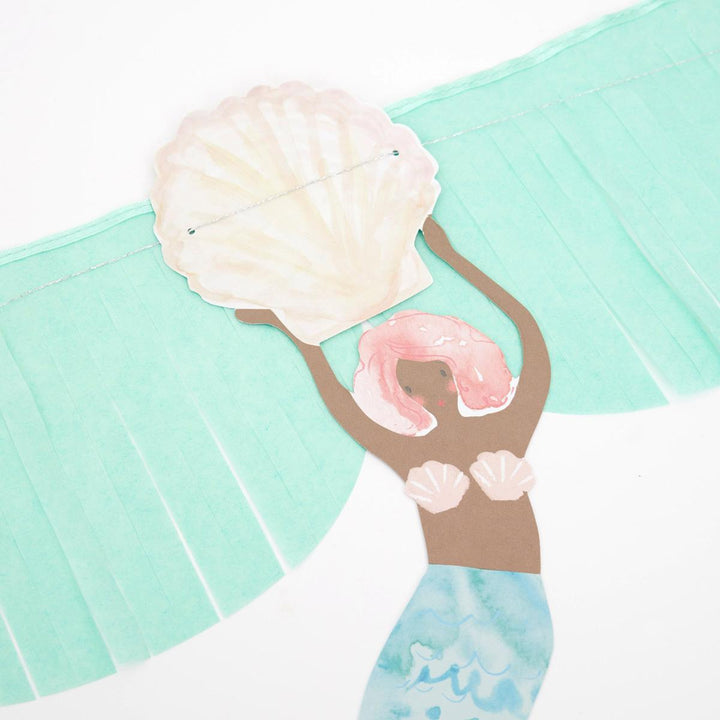 Mermaid Fringe Party Garland Set | Meri Meri Bunting Mermaid Fringe Party Garland Set