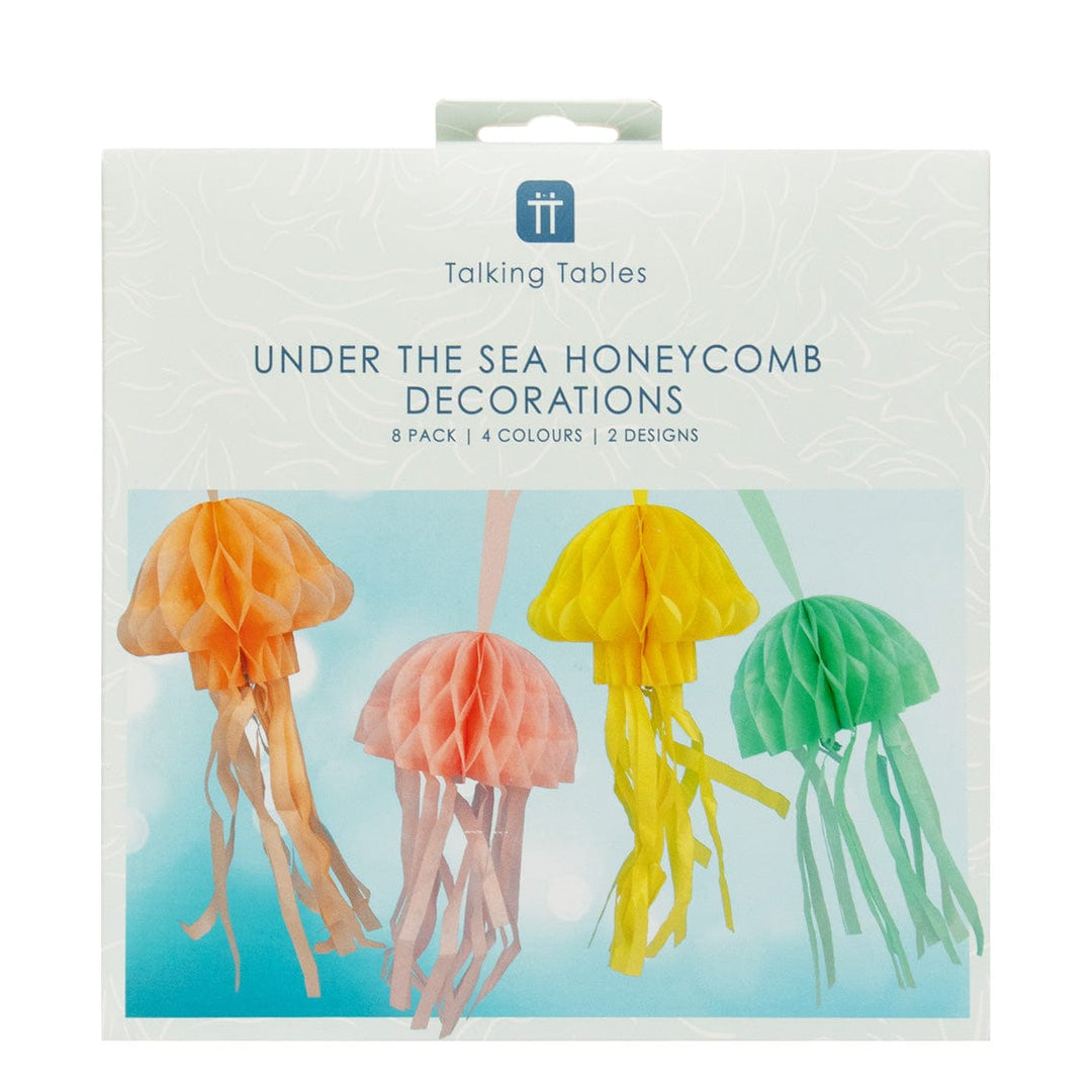 Mermaid Party - Colourful Hanging Jellyfish Decorations (8 Pack) Hanging Decoration Colourful Hanging Jellyfish Decorations (8 Pack)