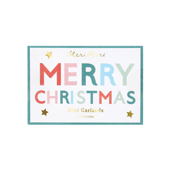 Merry Christmas Mini Matchbox Garland Set | Meri Meri Christmas Garlands Bunting Merry Christmas Mini Matchbox Garland Set