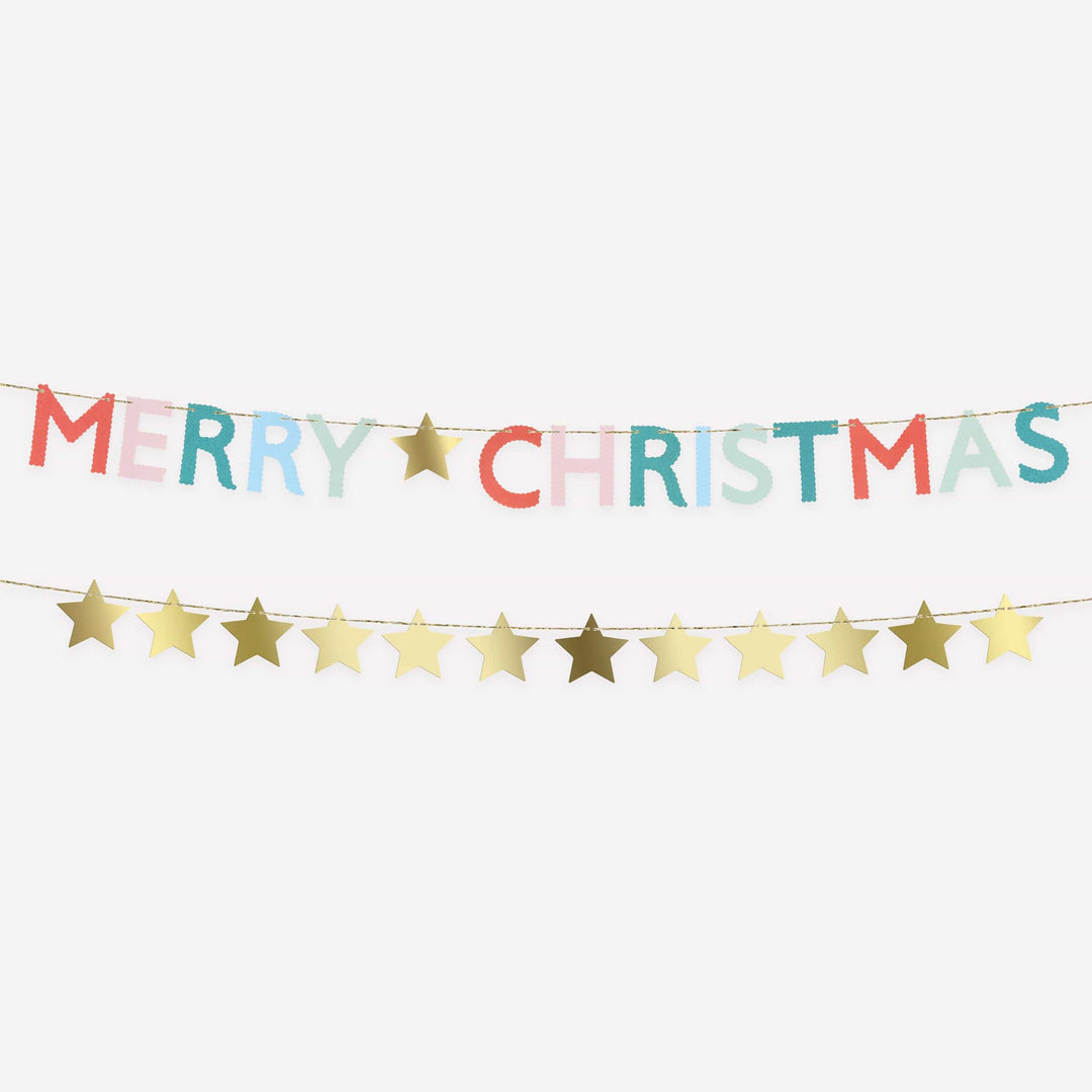 Merry Christmas Mini Matchbox Garland Set | Meri Meri Christmas Garlands Bunting Merry Christmas Mini Matchbox Garland Set