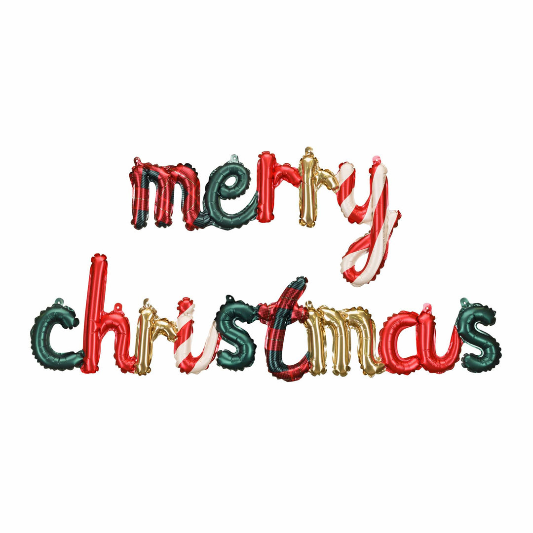 Merry Christmas Script Foil Balloon Foil Balloon Merry Christmas Script Foil Balloon