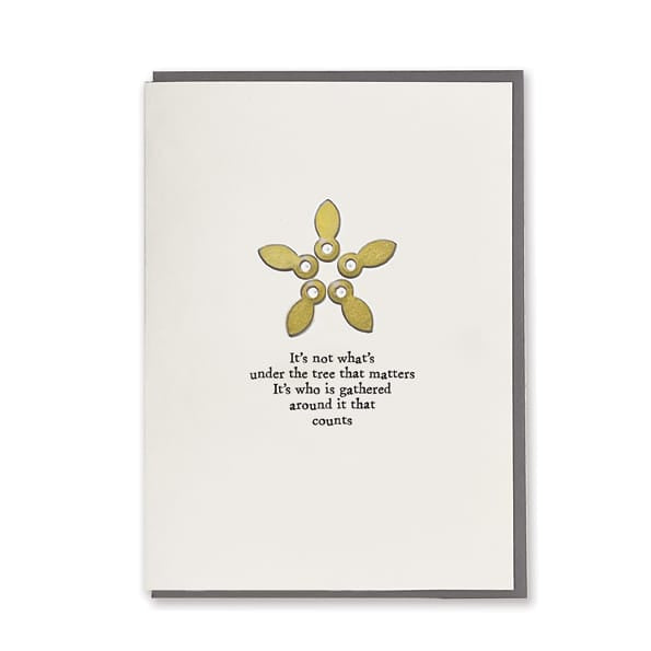 Metal Star Christmas Card, It&