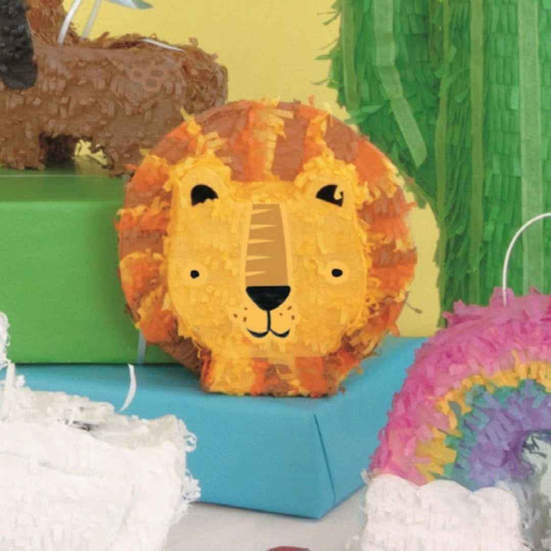 Mini Lion Party Piñata - Party Deco Piñatas Mini Lion Party Piñata