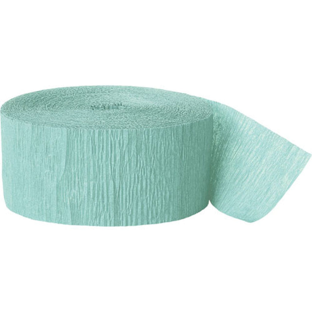 Mint Green Crepe Paper Streamer - 24m Paper Decoration Mint Green Crepe Paper Streamer - 24m