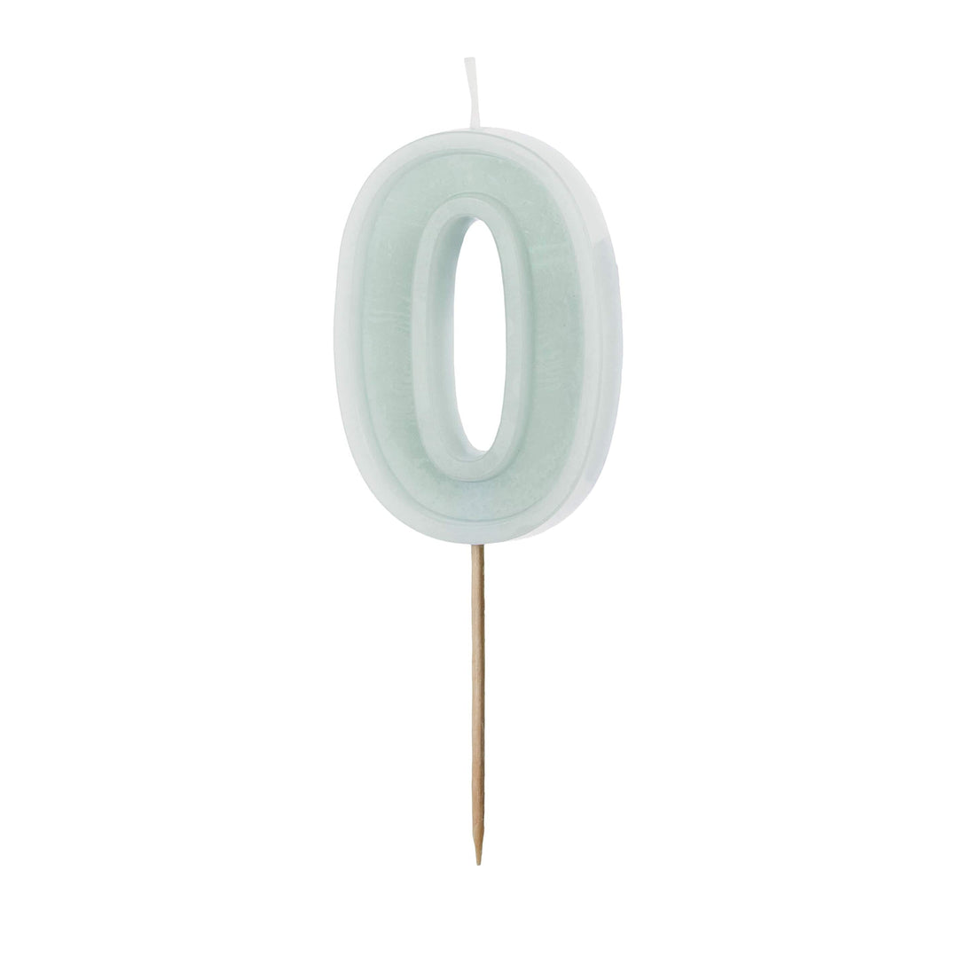Mint Green Number Cake Candles (0-9) - Birthday Cake Candles Birthday Candles Mint Green Number Cake Candles (0-9) 0