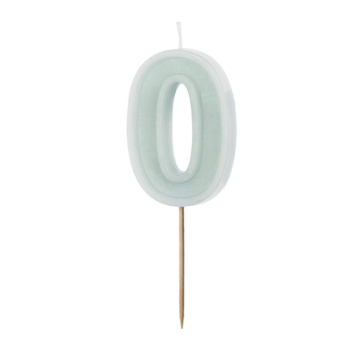 Mint Green Number Cake Candles (0-9) - Birthday Cake Candles Birthday Candles Mint Green Number Cake Candles (0-9) 0