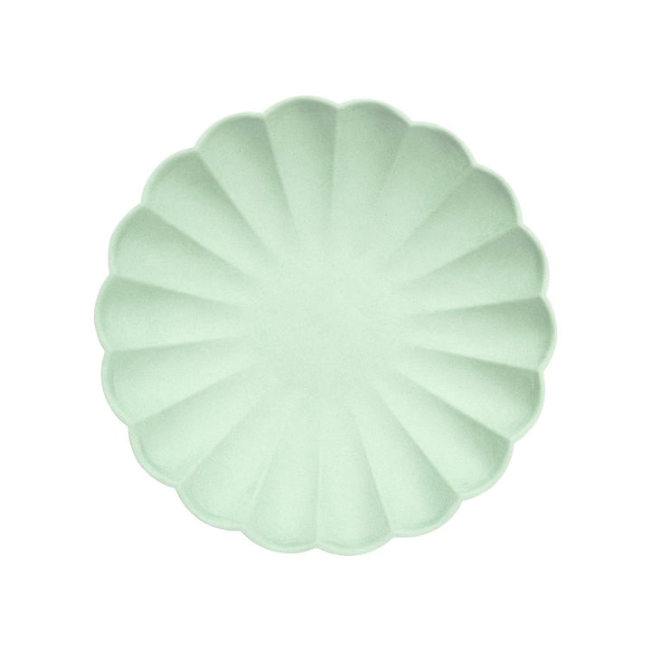 Mint Sorbet Compostable Small Party Plates x 8 | Meri Meri party plates Mint Sorbet Compostable Small Party Plates x 8