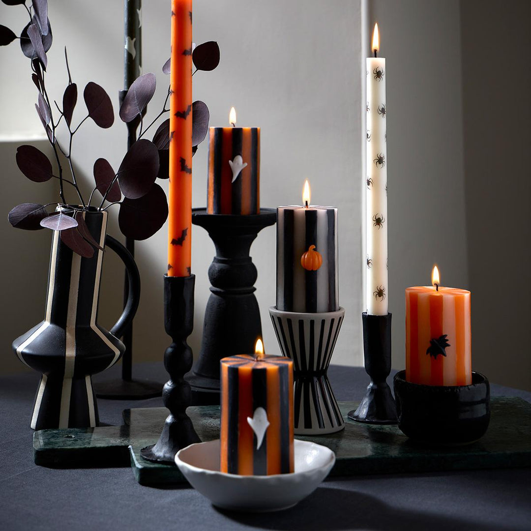 Mixed Halloween Icons Table Candles x 6 | Meri Meri Candle Mixed Halloween Icons Table Candles x 6