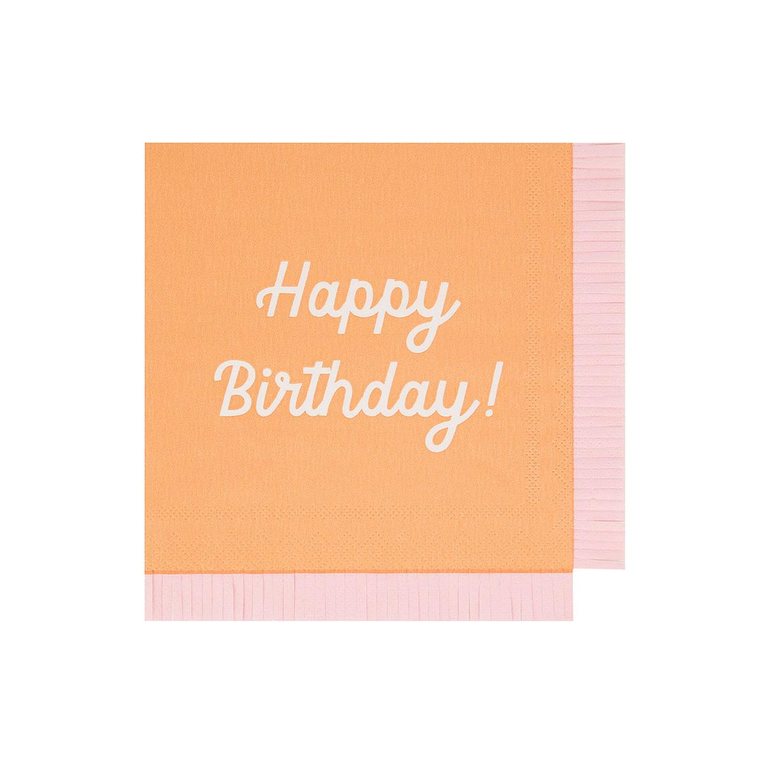 Mixed Happy Birthday Large Party Napkins x 16 | Meri Meri party napkins Mixed Happy Birthday Large Party Napkins x 16