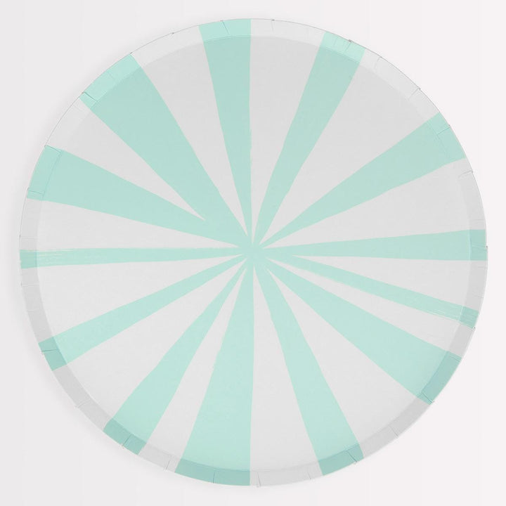 Mixed Stripe Dinner Party Plates x 8 | Meri Meri party plates Mixed Stripe Dinner Party Plates x 8