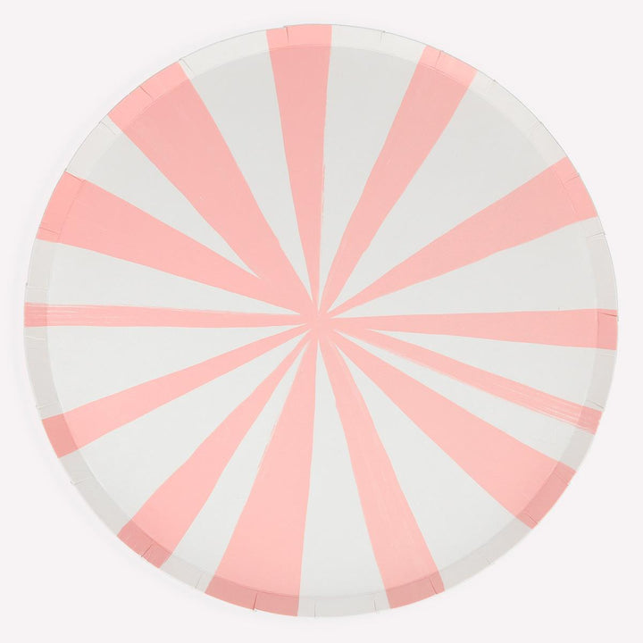 Mixed Stripe Dinner Party Plates x 8 | Meri Meri party plates Mixed Stripe Dinner Party Plates x 8