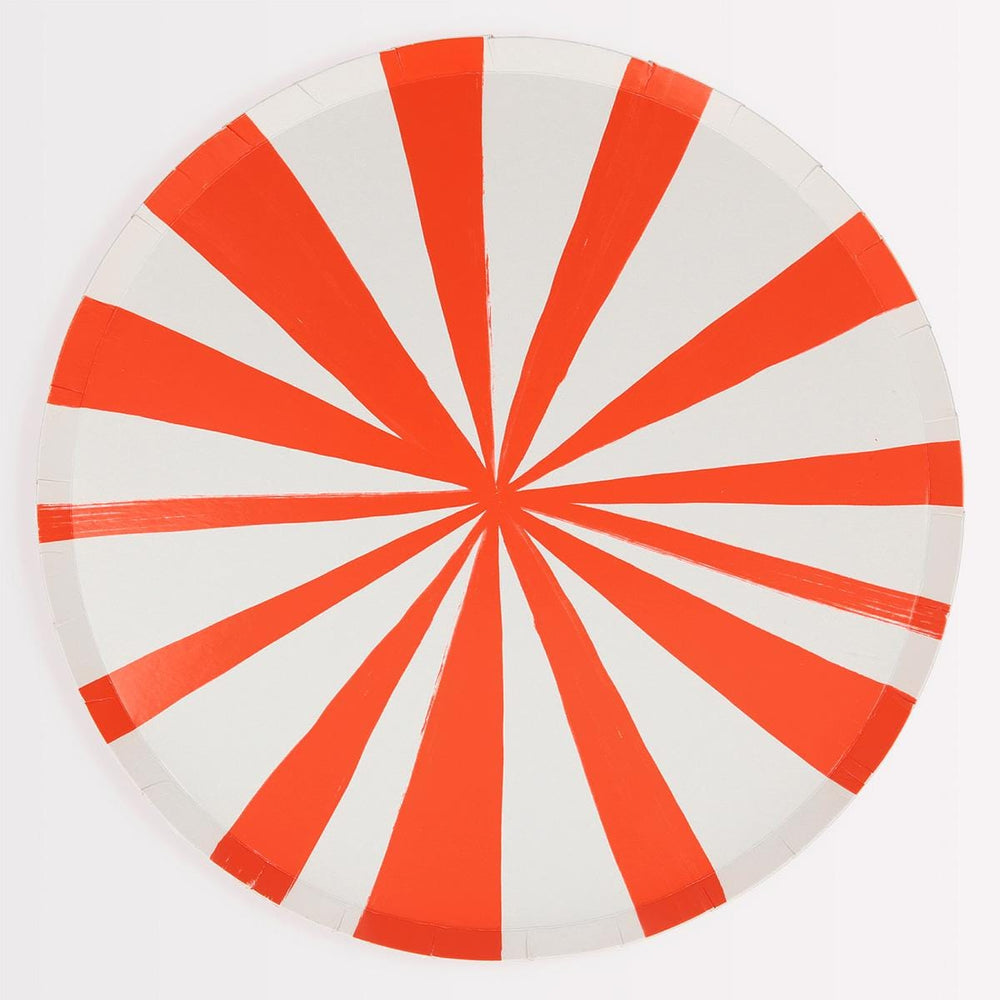 Mixed Stripe Dinner Party Plates x 8 | Meri Meri party plates Mixed Stripe Dinner Party Plates x 8
