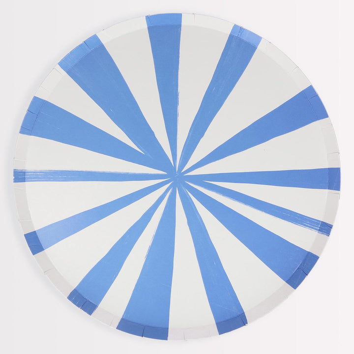 Mixed Stripe Dinner Party Plates x 8 | Meri Meri party plates Mixed Stripe Dinner Party Plates x 8