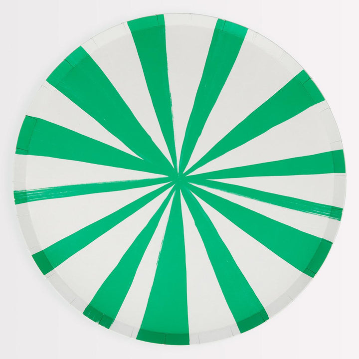 Mixed Stripe Dinner Party Plates x 8 | Meri Meri party plates Mixed Stripe Dinner Party Plates x 8