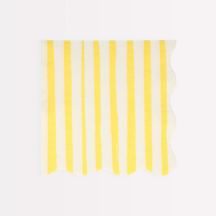 Mixed Stripe Large Party Napkins x 16 | Meri Meri party napkins Mixed Stripe Large Party Napkins x 16