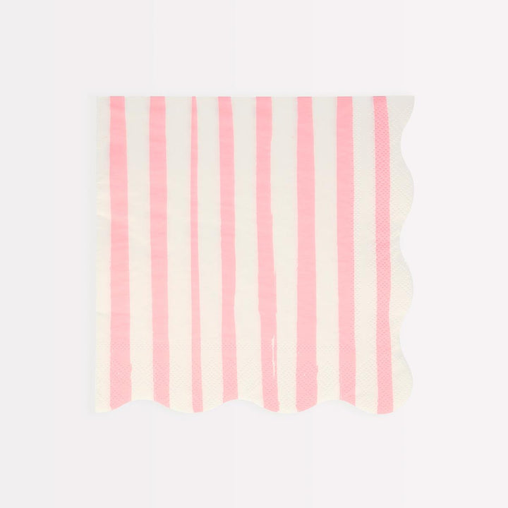 Mixed Stripe Large Party Napkins x 16 | Meri Meri party napkins Mixed Stripe Large Party Napkins x 16