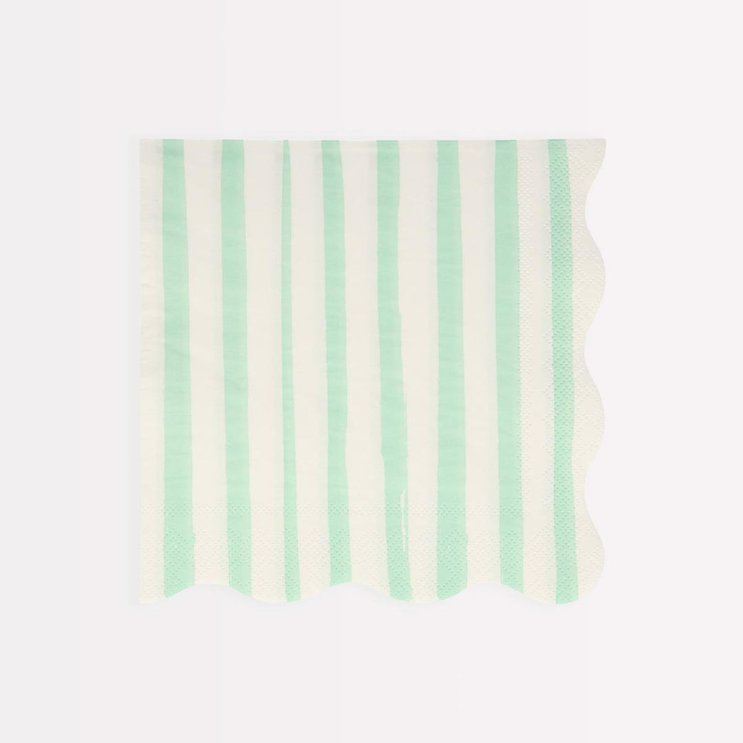 Mixed Stripe Large Party Napkins x 16 | Meri Meri party napkins Mixed Stripe Large Party Napkins x 16