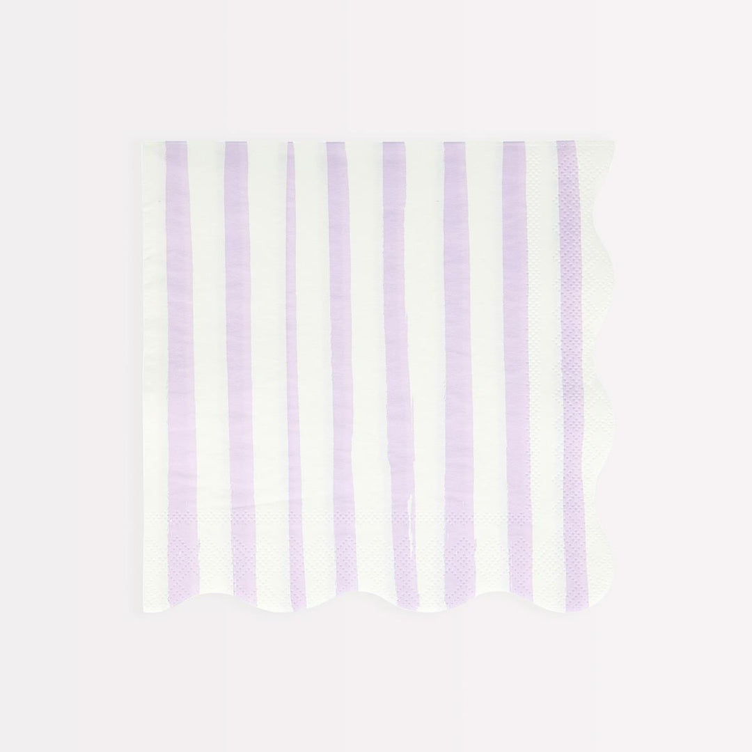 Mixed Stripe Large Party Napkins x 16 | Meri Meri party napkins Mixed Stripe Large Party Napkins x 16
