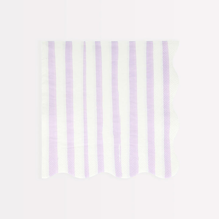 Mixed Stripe Large Party Napkins x 16 | Meri Meri party napkins Mixed Stripe Large Party Napkins x 16