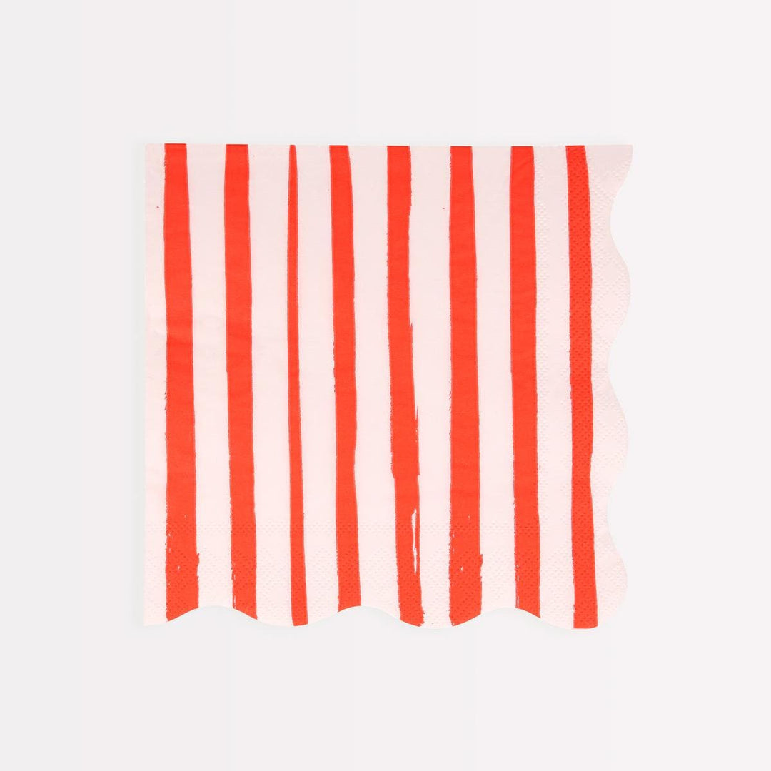 Mixed Stripe Large Party Napkins x 16 | Meri Meri party napkins Mixed Stripe Large Party Napkins x 16