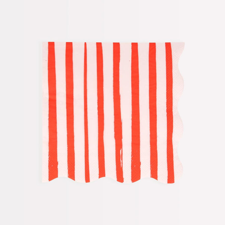 Mixed Stripe Large Party Napkins x 16 | Meri Meri party napkins Mixed Stripe Large Party Napkins x 16