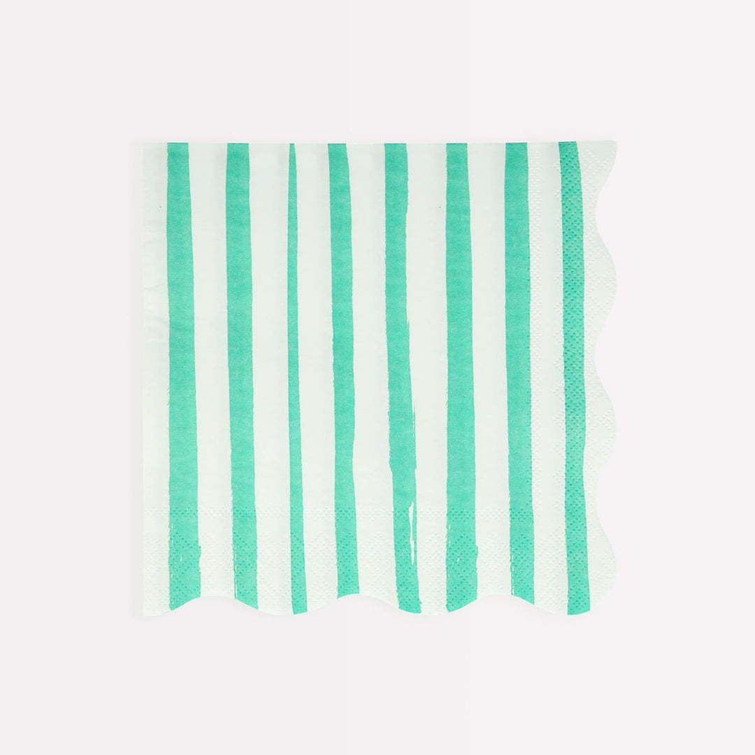 Mixed Stripe Large Party Napkins x 16 | Meri Meri party napkins Mixed Stripe Large Party Napkins x 16