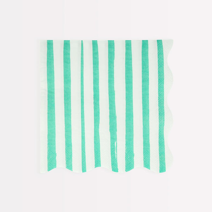 Mixed Stripe Large Party Napkins x 16 | Meri Meri party napkins Mixed Stripe Large Party Napkins x 16