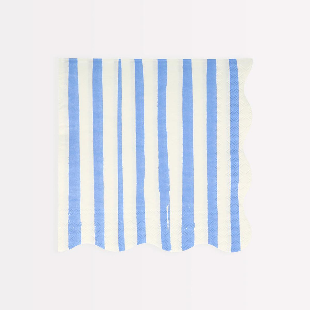 Mixed Stripe Large Party Napkins x 16 | Meri Meri party napkins Mixed Stripe Large Party Napkins x 16