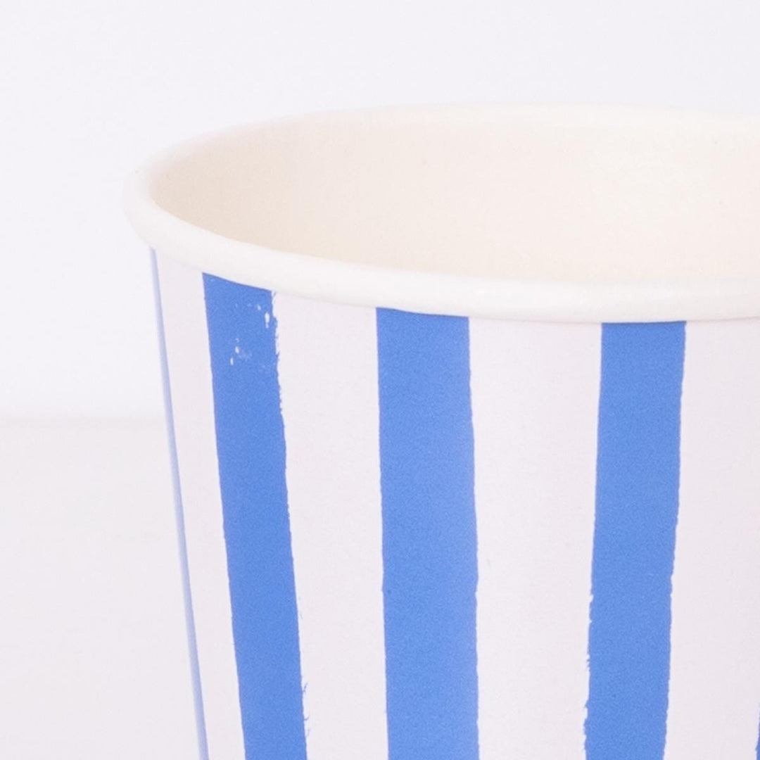 Mixed Stripe Party Cups x 8 | Meri Meri party cups Mixed Stripe Party Cups x 8