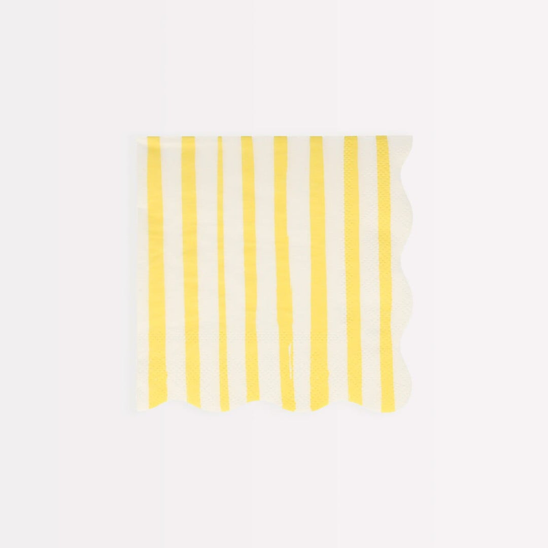 Mixed Stripe Small Party Napkins x 16 | Meri Meri party napkins Mixed Stripe Small Party Napkins x 16
