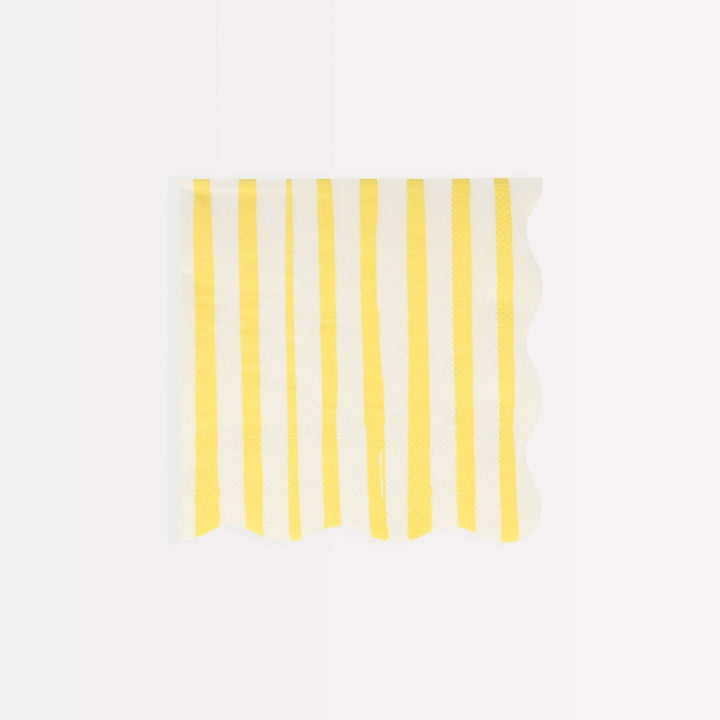 Mixed Stripe Small Party Napkins x 16 | Meri Meri party napkins Mixed Stripe Small Party Napkins x 16