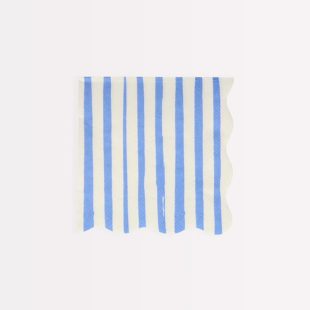 Mixed Stripe Small Party Napkins x 16 | Meri Meri party napkins Mixed Stripe Small Party Napkins x 16
