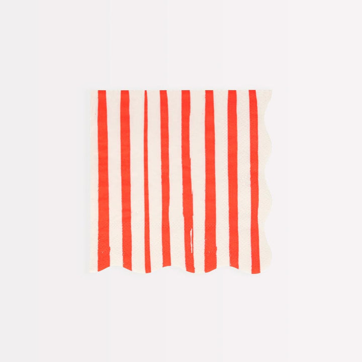 Mixed Stripe Small Party Napkins x 16 | Meri Meri party napkins Mixed Stripe Small Party Napkins x 16