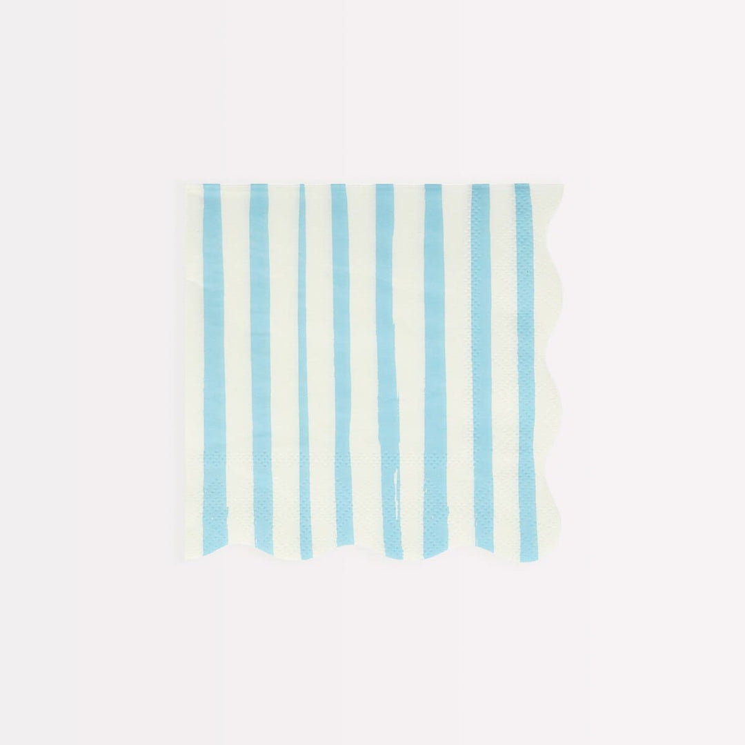 Mixed Stripe Small Party Napkins x 16 | Meri Meri party napkins Mixed Stripe Small Party Napkins x 16