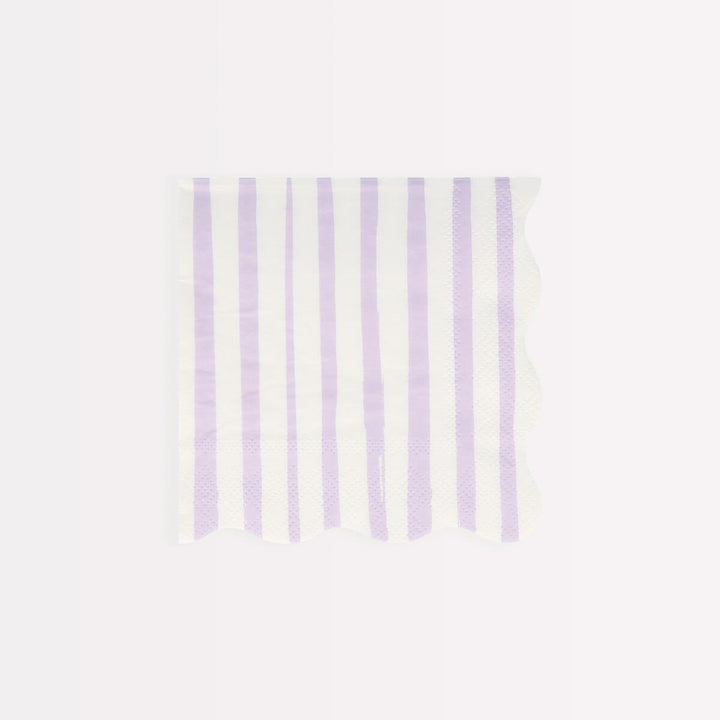 Mixed Stripe Small Party Napkins x 16 | Meri Meri party napkins Mixed Stripe Small Party Napkins x 16