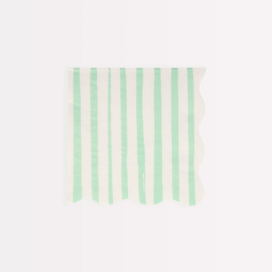 Mixed Stripe Small Party Napkins x 16 | Meri Meri party napkins Mixed Stripe Small Party Napkins x 16