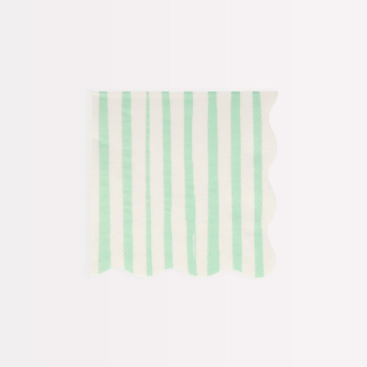 Mixed Stripe Small Party Napkins x 16 | Meri Meri party napkins Mixed Stripe Small Party Napkins x 16